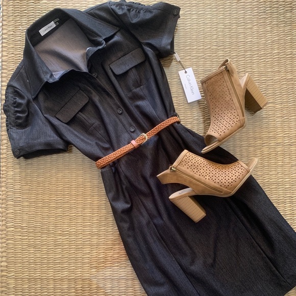 Calvin Klein Dresses & Skirts - Women’s Calvin Klein dark denim dress(Sz10)